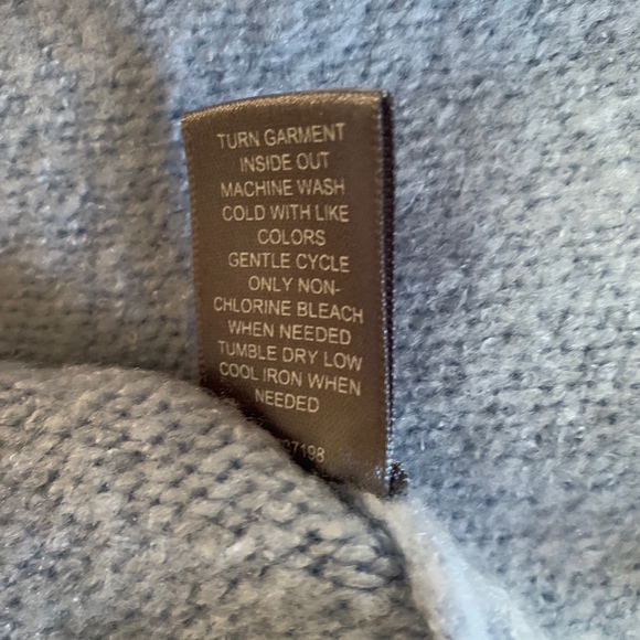 Sweater, v-neck, long sleeve,, light blue, size M - Picture 3 of 5